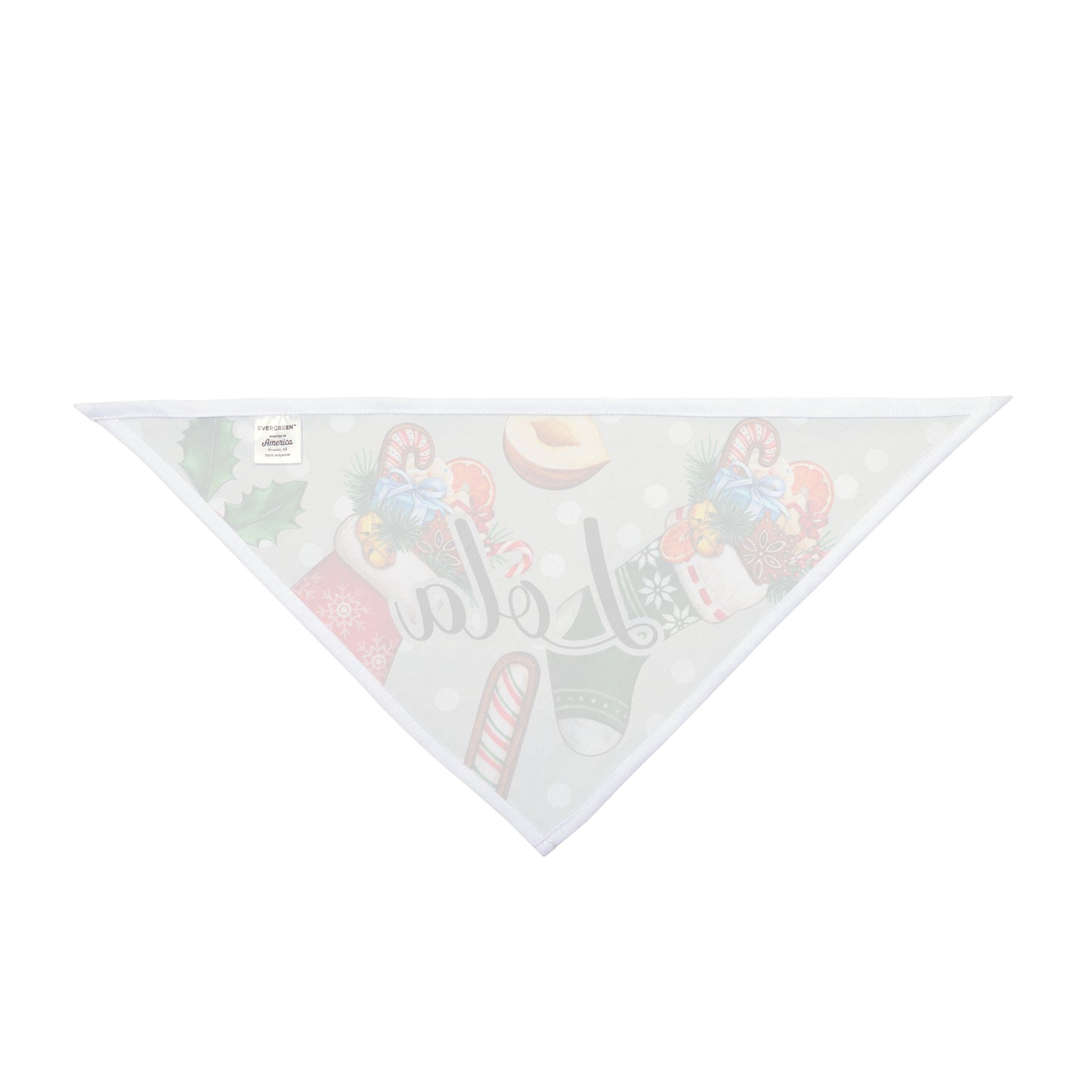 Pet Bandana - Paws & Mistletoe - Custom Name