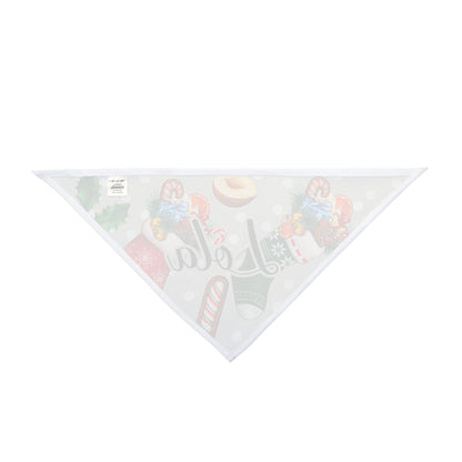 Pet Bandana - Paws & Mistletoe - Custom Name