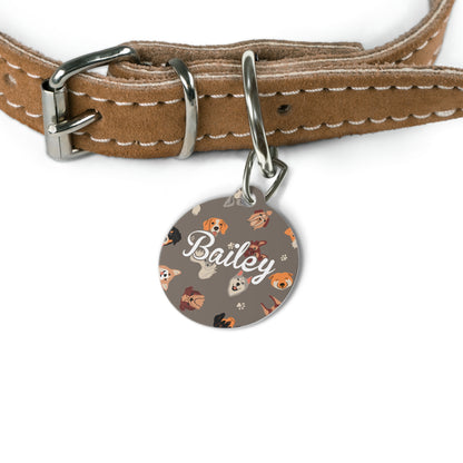 Personalized Pet Tag - Cloud Puff