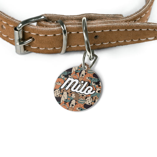 Personalized Pet Tag - Hazelnut Charm