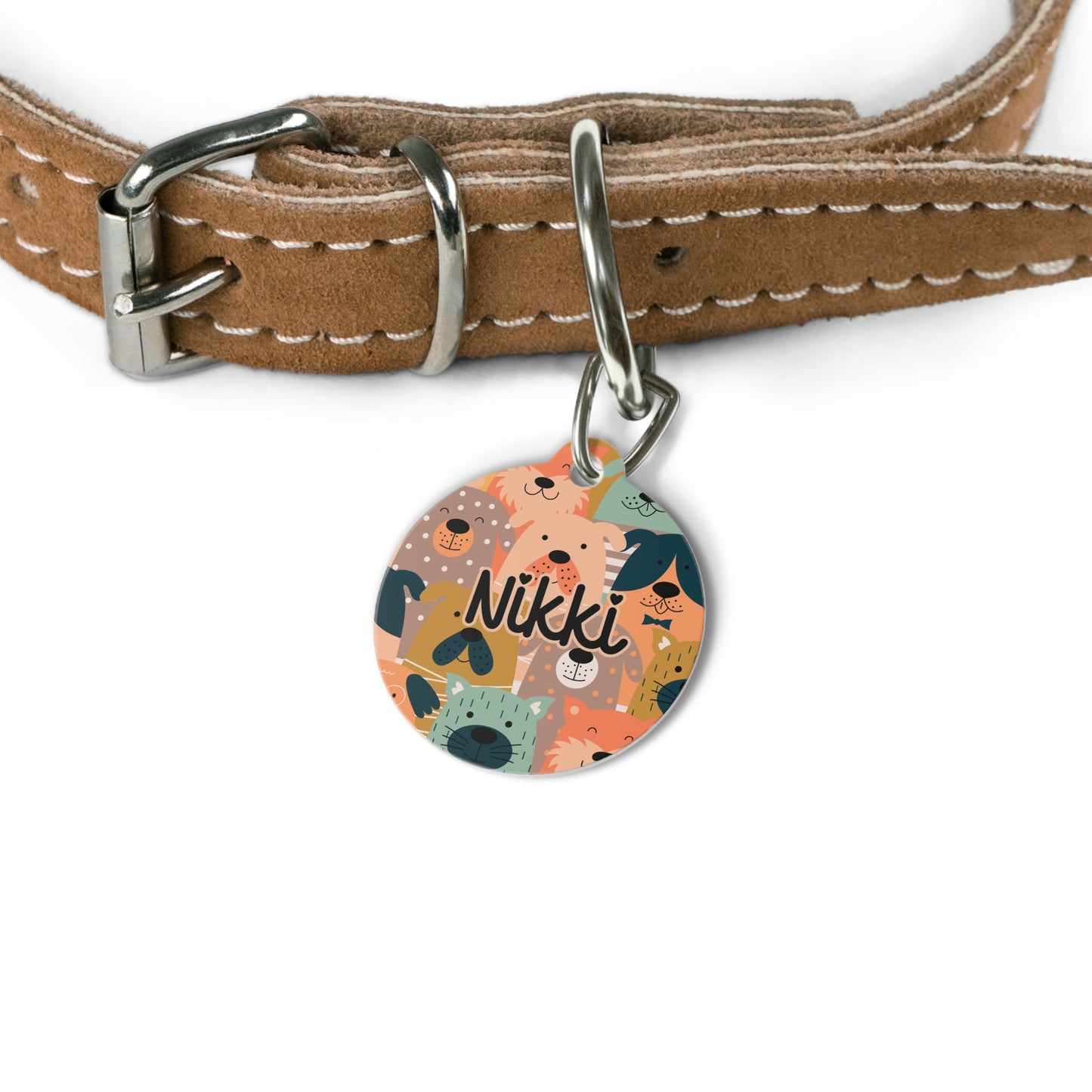 Personalized Pet Tag - Peachy Paws