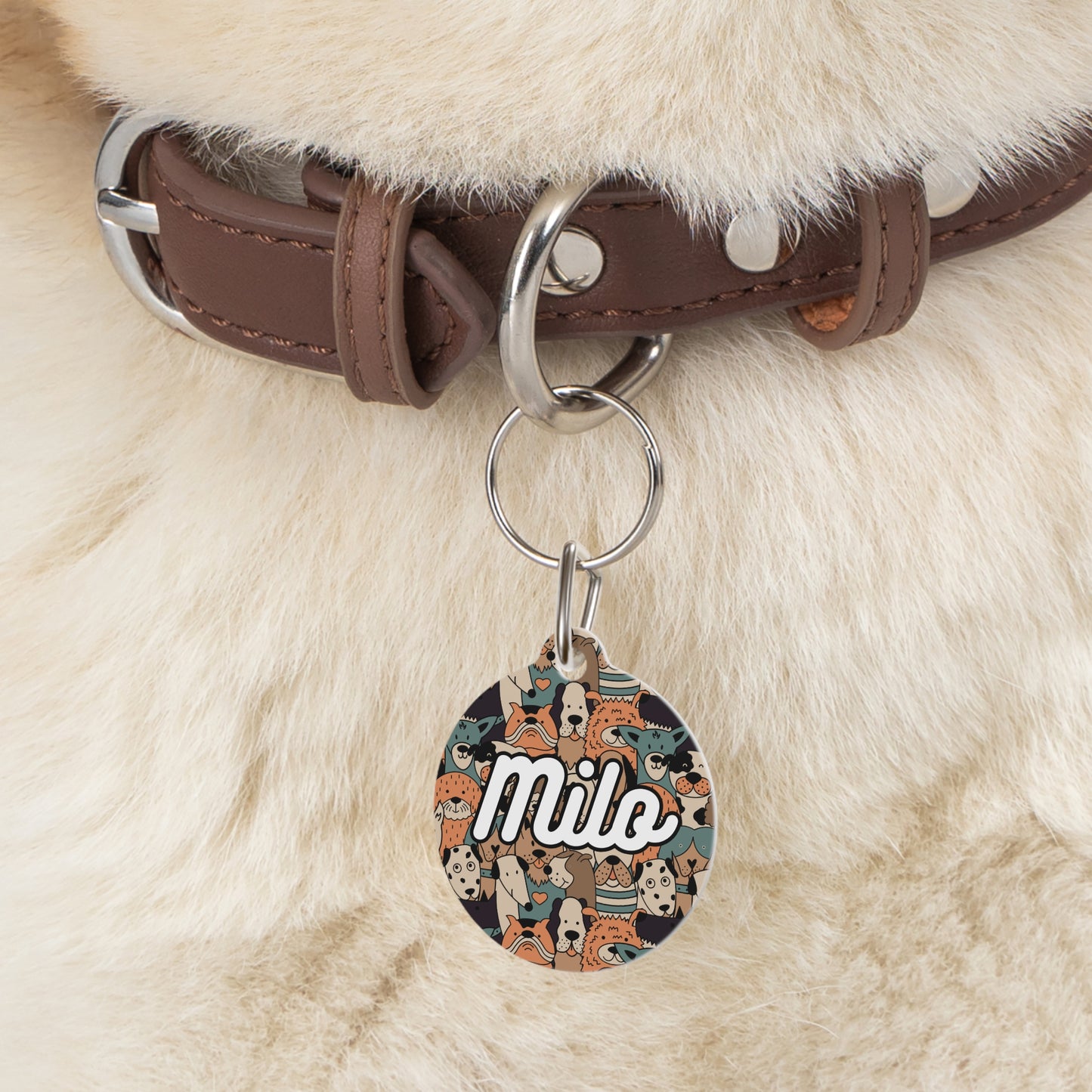 Personalized Pet Tag - Hazelnut Charm
