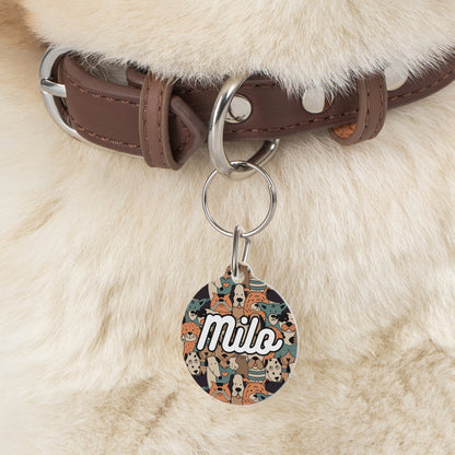 Personalized Pet Tag - Hazelnut Charm