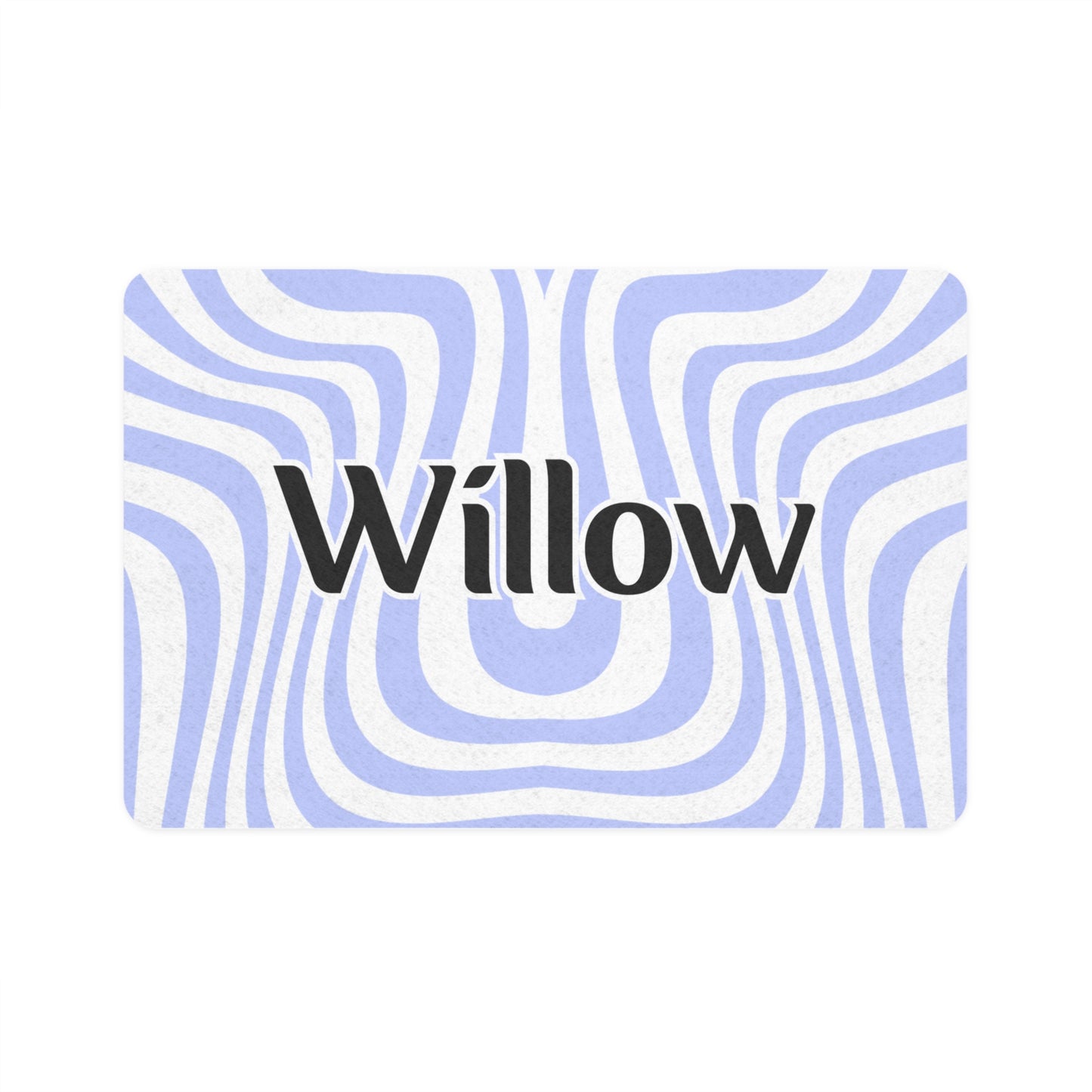 Pet Food Mat - Blue - Custom Name