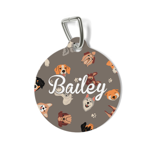 Personalized Pet Tag - Cloud Puff