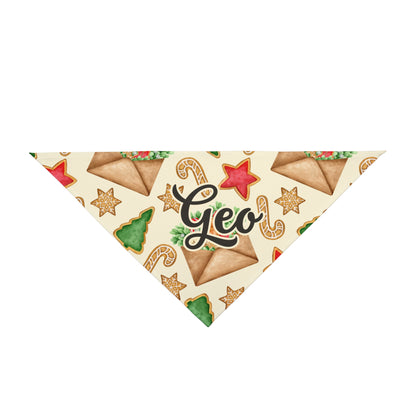 Pet Bandana - Holly Jolly Pup - Custom Name