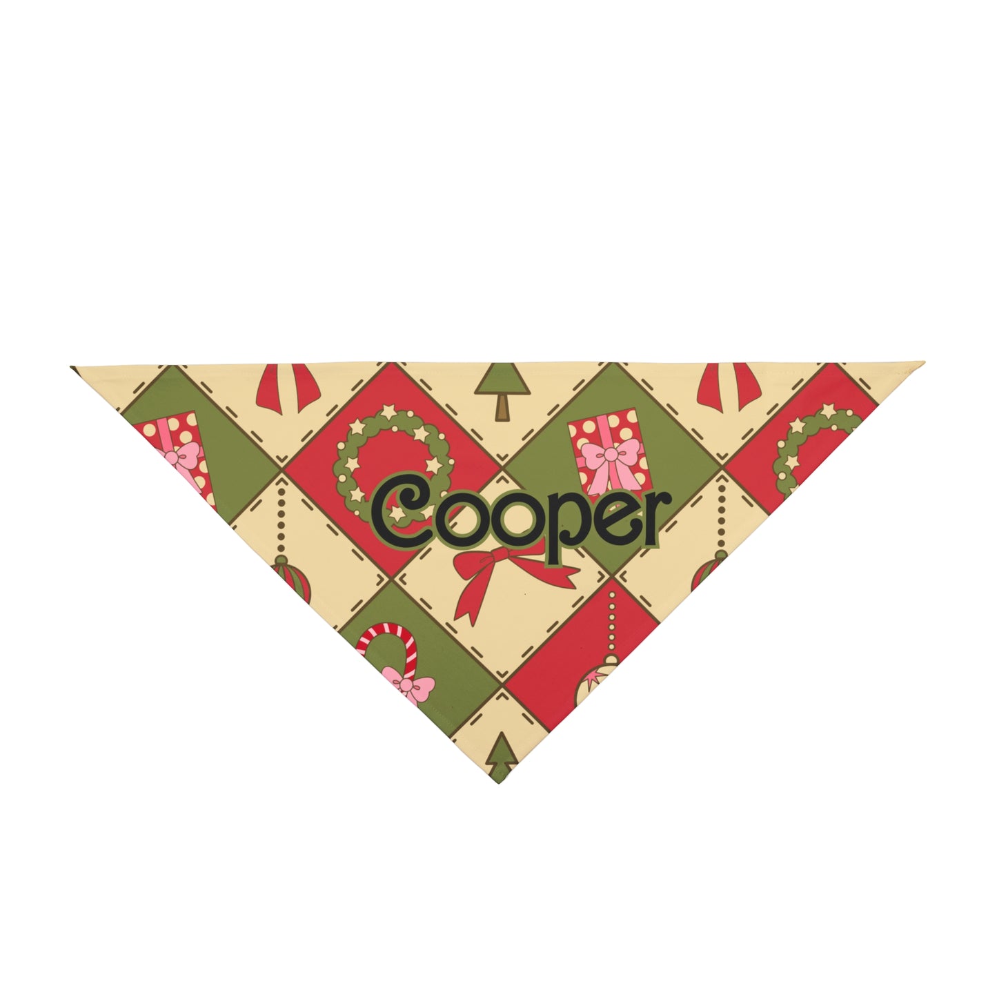 Pet Bandana - Santa’s Little Helper - Custom Name