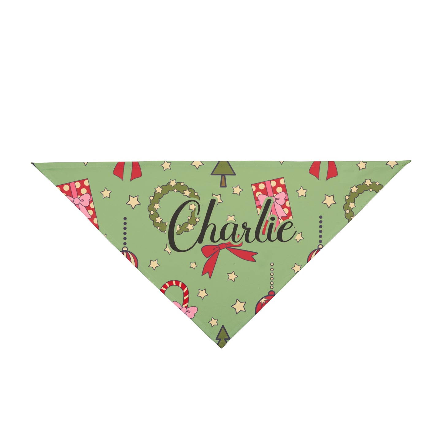 Pet Bandana - Jingle Bell Woof - Custom Name