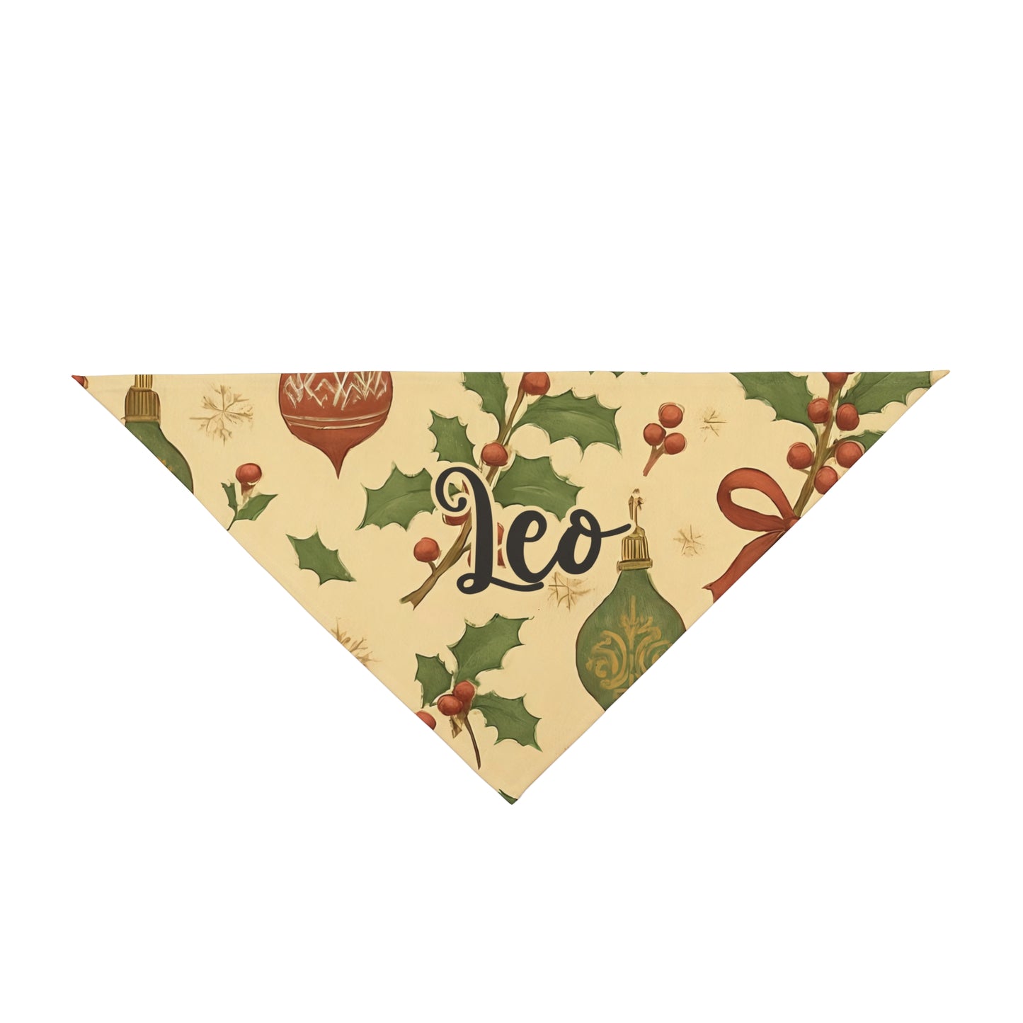 Pet Bandana - Feliz Navidog - Custom Name