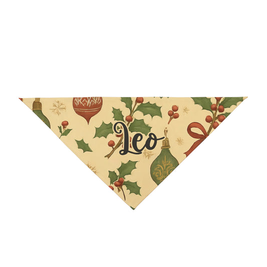 Pet Bandana - Feliz Navidog - Custom Name
