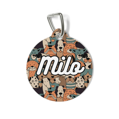 Personalized Pet Tag - Hazelnut Charm