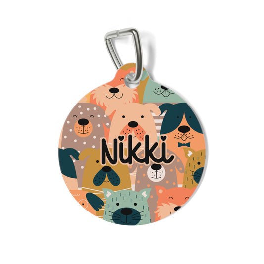 Personalized Pet Tag - Peachy Paws