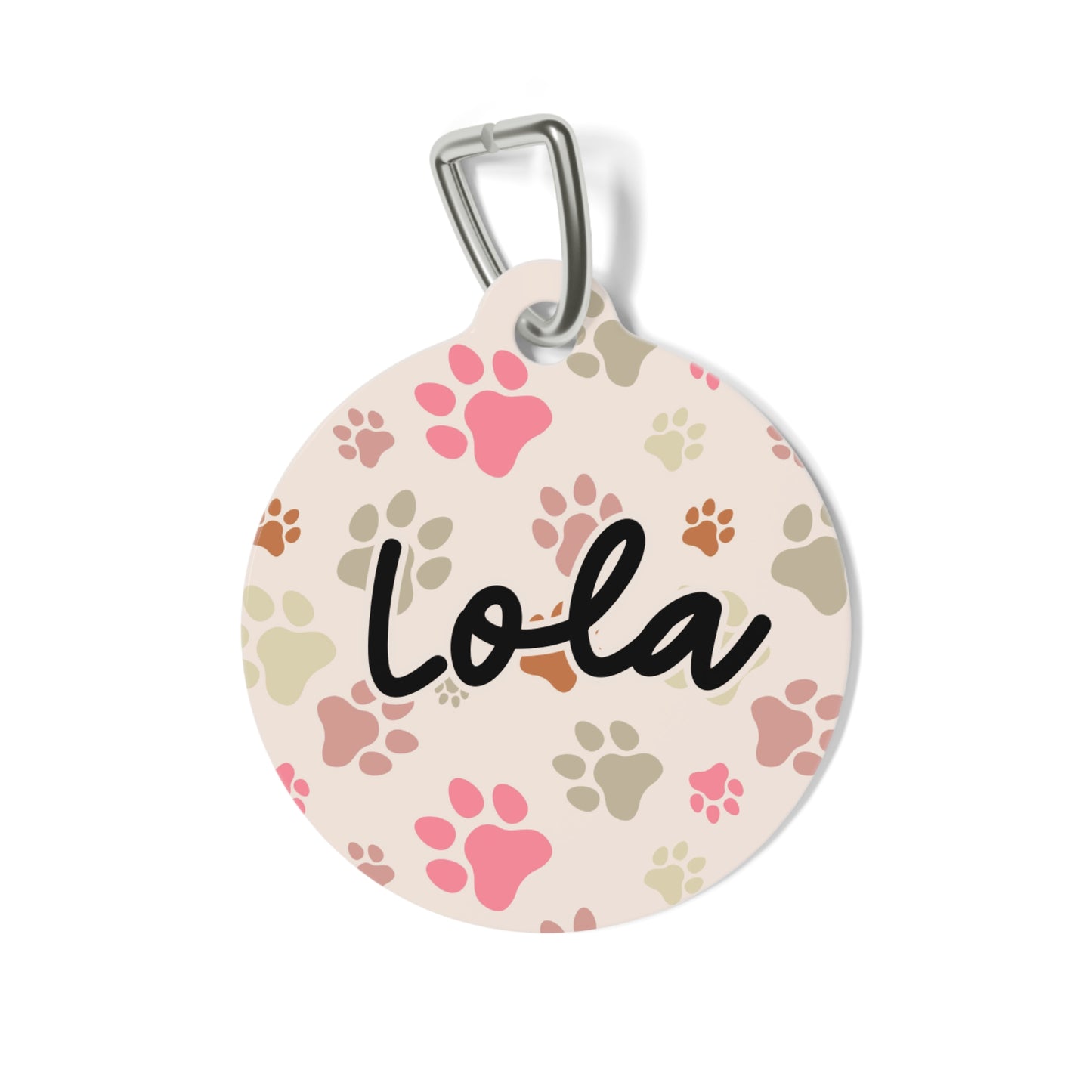 Personalized Pet Tag - Cotton Mocha Charm