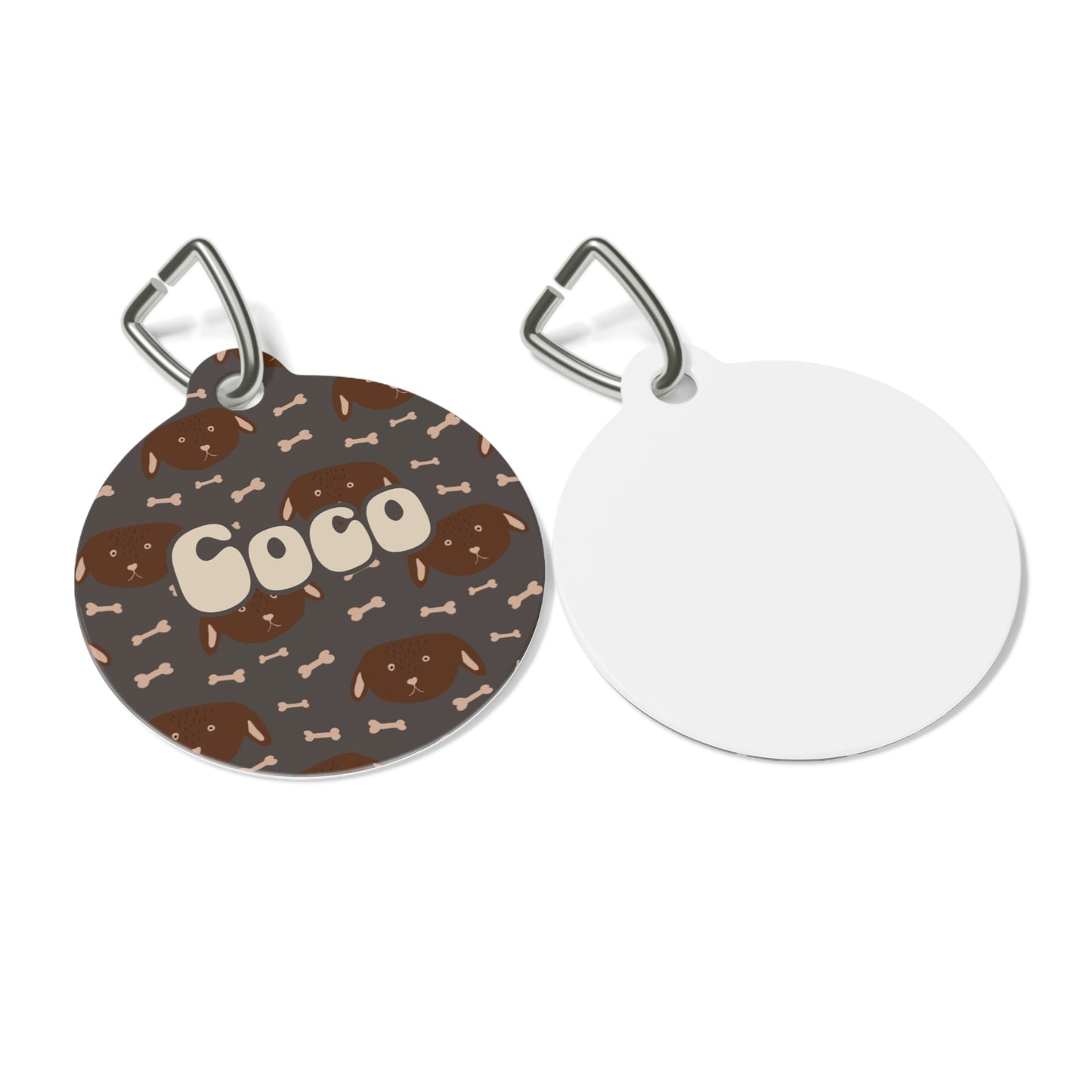 Personalized Pet Tag - Mocha Whiskers