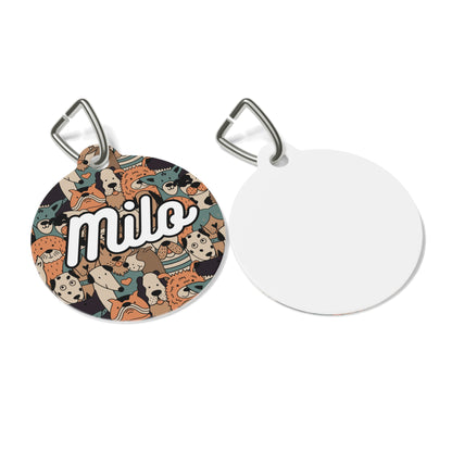 Personalized Pet Tag - Hazelnut Charm